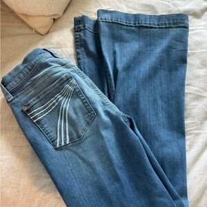 7 For All Mankind Blue Flare Jeans
